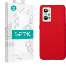 Sprig Liquid Silicone Back Cover for REALME GT NEO 3T (Red)-picture-4