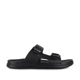 Red Chief Men's Black Casual Sandals-45