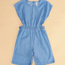 Pantaloons Junior Blue Solid Jumpsuit-image-73