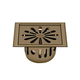 Sanjay Chilly Square Ezee Floor Drainer with Cockroach Trap Brown 127 x 127 mm, SCCT-SE-BB-127-image-93