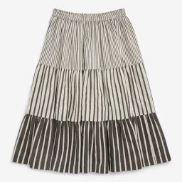 Utsa Kids by Westside Off-White Striped Cotton-Blend Skirt-picture-29