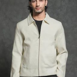 Rare Rabbit Off White Regular Fit Jacquard Jacket-picture-26