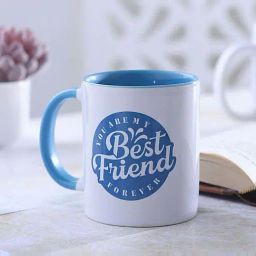 FNP White & Blue Ceramic Best Friend Mug (325ml)-12