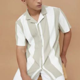 Forca by Lifestyle Men's Khaki Shirt-image-4