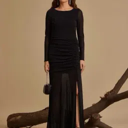 Kazo Black Embellished Maxi Dress-picture-4