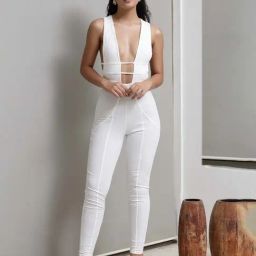 PRIZO White Maxi Jumpsuit-14
