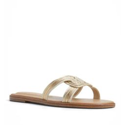 Aldo Women's EROKA Metallic Multi Slide Sandals-5