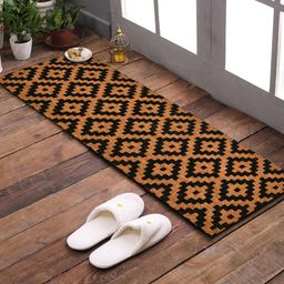 SWHF Brown & Black Printed Anti-Skid Doormat-11