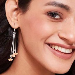 Fabindia 92.5 Silver Danglers Earrings for Women-image-26