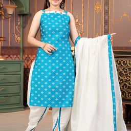 Sangria Girls Printed Shoulder Straps Pure Silk Kurta With Dhoti And Dupatta-image-88
