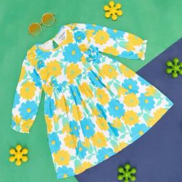 Pantaloons Baby Multicolor Cotton Floral Print Dress-image-120