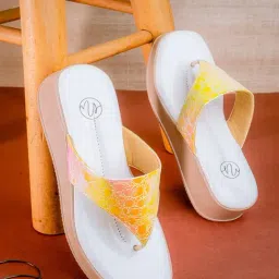 NR by Nidhi Rathi Women's Mulitcolored Thong Wedges-image-6