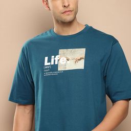 Difference of Opinion Men Printed Pure Cotton T-shirt-image-33