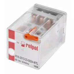 Relpol R15 Power Relay Plug In 3PDT Plug In 24 V AC 75 Ω, R15-2013-23-5024-WTL-image-95