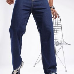 glitchez Men Dark Shade Straight Cropped Jeans-image-10