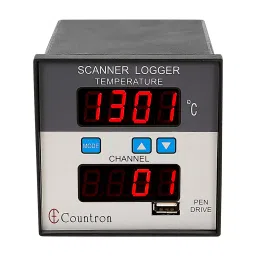 Countronics Temperature Scanner Logger 96mm x 96mm LED Display for Channel Number, CT708-image-27