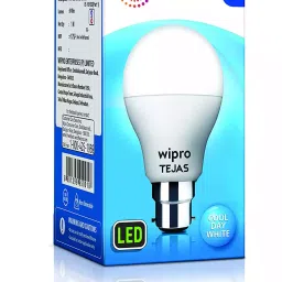 Wipro Tejas 9 W Standard B22 LED Bulb (White, Pack of 1)-34