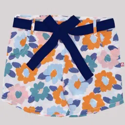 Nino Bambino Kids Multicolor Cotton Floral Print Shorts-picture-23