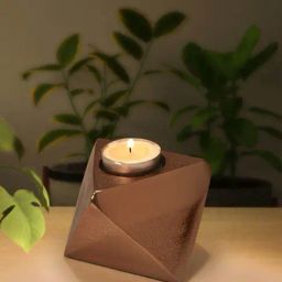 Living Scapes by Pantaloons Rose Gold Aluminium Votive-image-68