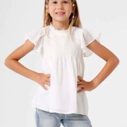 Kate & Oscar Kids White Regular Fit Top-image-42