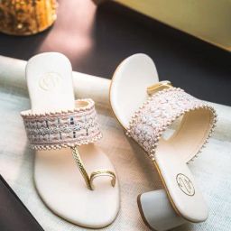 NR by Nidhi Rathi Women's Peach Toe Ring Sandals-image-79
