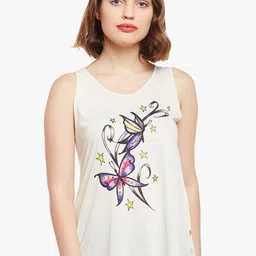 mack jonney VIMAL JONNEY Women Cream-Coloured Printed Regular Top-picture-19