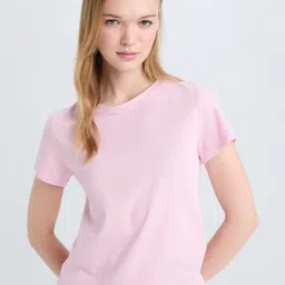 DeFacto Women V-Neck Extended Sleeves Pockets T-shirt-image-67