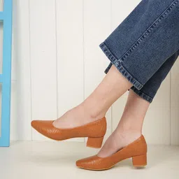 Rubeezz Party Block Pumps-23