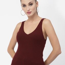 Kalt V-Neck Sleeveless Regular Fitted Top-image-56