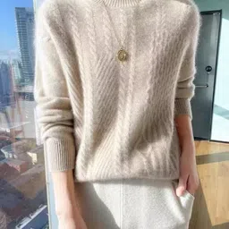 StyleCast Women Self Design HIgh Neck Pullover Sweatshirt-picture-12