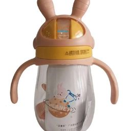 FunBlast Tritan Water Bottle with Straw & Adjustable Strap Beige  350 ml-picture-14