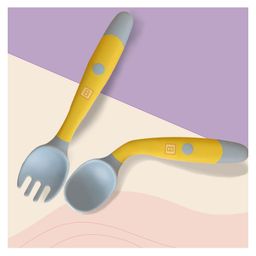 Bembika Baby Training Twist Spoon and Fork Set - Yellow-image-55