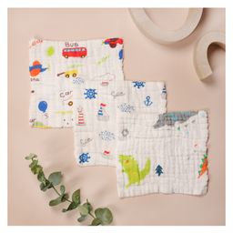Kicks&Crawl-Adventure Land Wash Cloth (Pack of 3)-White-image-32