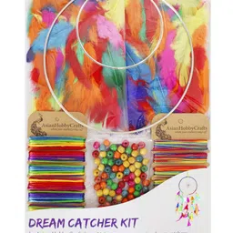Asian Hobby Crafts DIY Dream Catcher Kit -Multicolor, (1 x 7) For Handmade Wall Hanging & Home Décor-picture-8