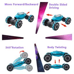 Sanjary Remote Control Car Gesture Sensing Rc Stunt Car with Watch Hand Controlled Car Hand Controlled Rc Car Color Design May Vary image 2