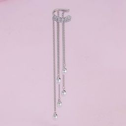 Kushal's Fashion Jewellery Rhodium-Plated Classic Zircon Studded Ear Cuff Earrings-picture-32