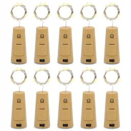 SPARK WORLD Yellow 10 Pieces Cylindrical Shape LED String Lights image 4