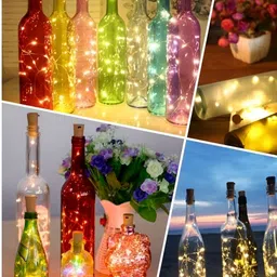 ENORMITY 10-Pcs Yellow & White Rice Shape Bulb String Lights image 3