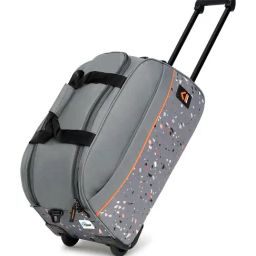 Uppercase Terra Grey Printed Small Duffle Trolley Bag-23