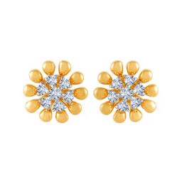 P.C. Chandra Jewellers 18 kt Gold & Diamond Earrings-picture-4