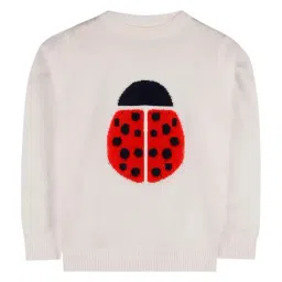 Cherry Crumble By Nitt Hyman Kids White Printed Sweater-image-93