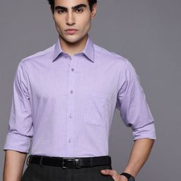 Raymond Pure Cotton Textured Slim Fit Formal Shirt-image-38