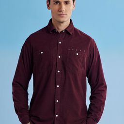 Red Flame Men Opaque Casual Shirt-image-93
