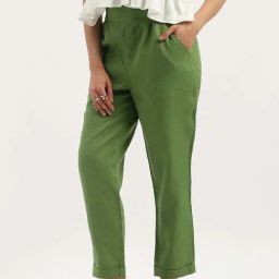 United Colors of Benetton Green Casual Trousers-image-23
