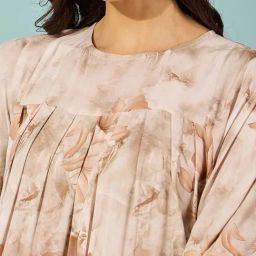 The Kaftan Company Beige Printed Kaftan image 4