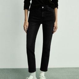 MANGO Women Slim Fit Cropped Stretchable Jeans-picture-41