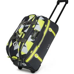 Uppercase Nova Yellow Printed Large Duffle Trolley Bag-picture-28