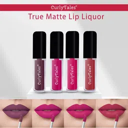 CurlyTales Set of 4 True Matte Lip Color 4 ml - Shade 01, 04, 05, 06-33