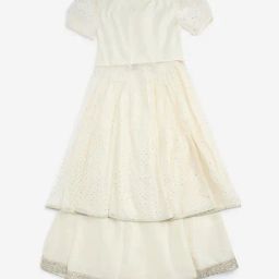 Utsa Kids by Westside Off-White Floral A-Line Kurta and Palazzos image 2