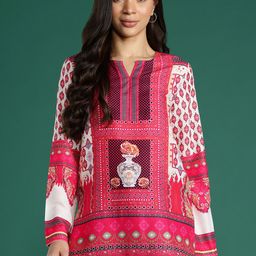 DressBerry Geometric Printed Colourblocked Top-image-17
